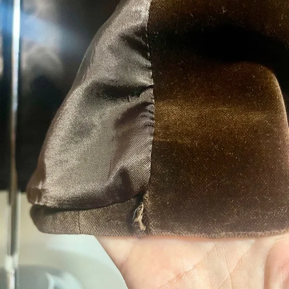 Chocolate Brown Velvet Blazer - Picture 8 of 8
